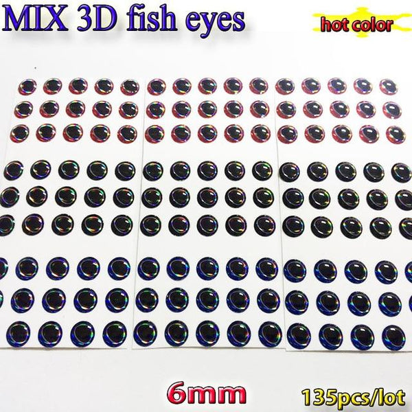 2019MIX fishing lure eyes fly fishing fish eyes fly tying material ,lure baits making silver+gold+red mix toatl 150pcs/lot - HuntPost Marketplace