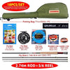 Fly Rod New Comdaba 4 Sections 2.43M-2.74M 1PC Metal Handle High Carbon Telescopic Fly Fishing Rod Set With Bag New - HuntPost Marketplace