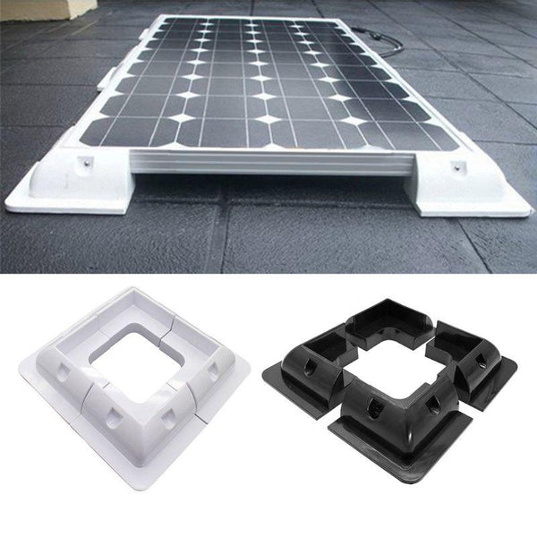 New 4 Pcs ABS Edges Solar Panel Mounting Brackets Black Corner Set Kit For RV Yacht/Solar Panel Corner Bracket Accessory - HuntPost Marketplace
