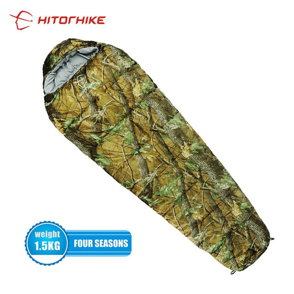 Outdoor Sleeping Bag Mummy Ultra Light Adult Portable Camping Hiking Bags Sleeping Bags 3 seasons 1.5kg lazy bag New arrival