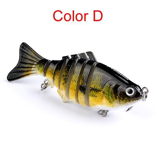 10cm 15.5g  Lifelike fish bait Wobblers 6 Segments Swimbait Fishing Lure Crankbait - HuntPost Marketplace