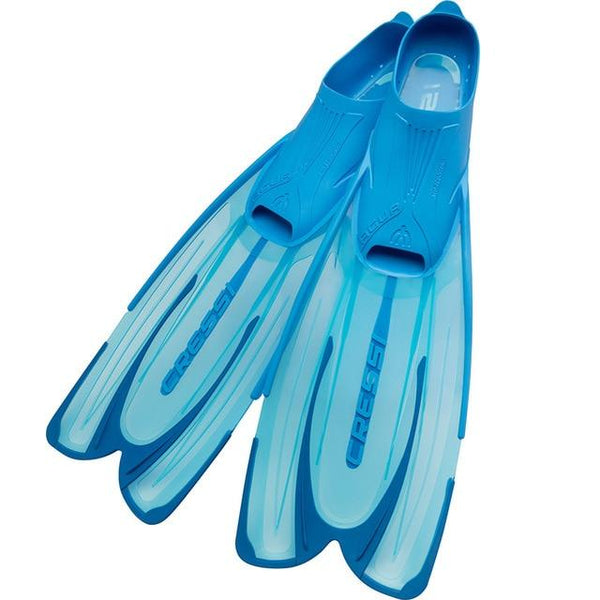 Cressi Agua Diving Fins Swimming Snorkeling Fin for Adults Long Blade Blue Yellow Aquamarine - HuntPost Marketplace