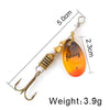 FISH KING Spinner Bait 3.9g 4.6g 7.4g 10.8g 15g Spoon Lures pike Metal With Treble Hooks Arttificial Bass Bait Fishing Lure - HuntPost Marketplace