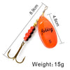 FISH KING Spinner Bait 3.9g 4.6g 7.4g 10.8g 15g Spoon Lures pike Metal With Treble Hooks Arttificial Bass Bait Fishing Lure - HuntPost Marketplace