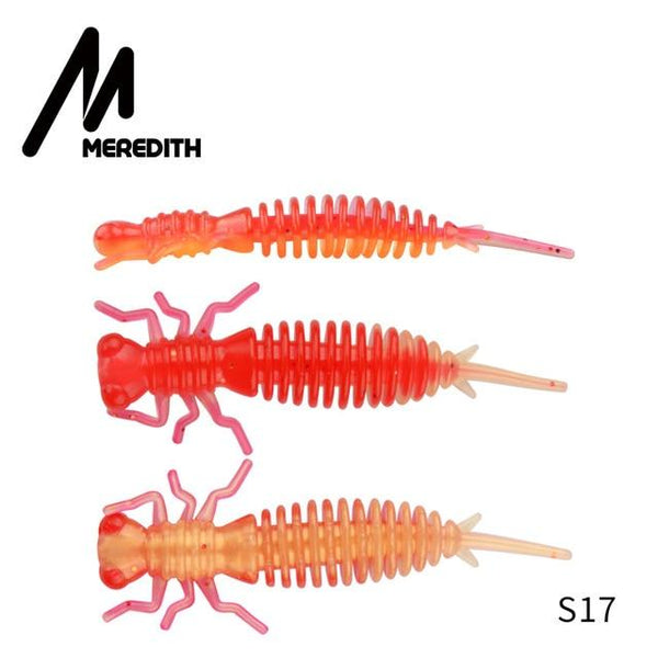 MEREDITH Larva Soft Lures 50mm 62mm 85mm Artificial Lures Fishing Worm Silicone Bass Pike Minnow Swimbait Jigging Plastic Baits - HuntPost Marketplace