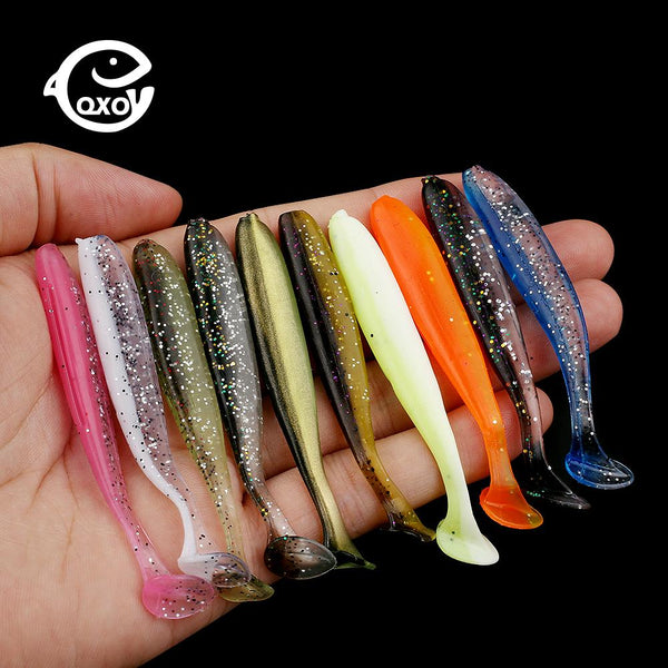 QXO 10pcs/Lot Soft Lures Silicone Bait 7cm 2g Goods For Fishing Sea Fishing Pva Swimbait Wobblers Artificial Tackle - HuntPost Marketplace