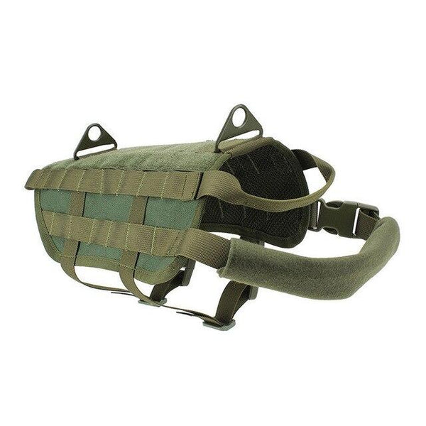 Tactical Military Breathable Dog Clothes Harness Adjustable Training Hunting K9 Molle Dog Vest Harness Service Dog Accessories - HuntPost Marketplace
