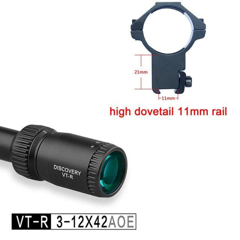 4-16 6-24 Discovery VT-R 3-12 x42 Illuminated Tactical Hunting Scope Used for Rifle PCP Airsoft