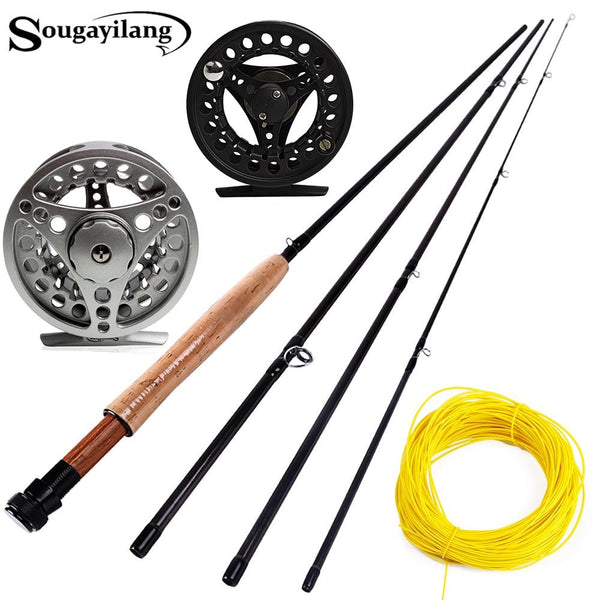 Sougayialng #5/6 Fly Fishing Rod Set 2.7M Fly Rod and Fly Reel Combo with Fishing Lure Line Box Set Fishing Rod Tackle Pesca - HuntPost Marketplace