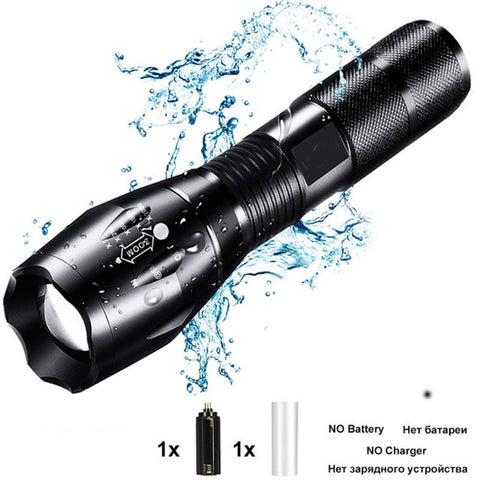 8000LM Powerful Waterproof LED Flashlight Portable LED Camping Lamp Torch Lights Lanternas Self Defense Tactical Flashlight