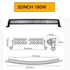 Auxtings 22 32 42 50 52'' Inch Curved Led Light Bar COMBO Led Work light 3D 7D bar Driving Offroad Car Truck 4x4 SUV ATV 12V 24V - HuntPost Marketplace