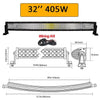 Auxtings 22 32 42 50 52'' Inch Curved Led Light Bar COMBO Led Work light 3D 7D bar Driving Offroad Car Truck 4x4 SUV ATV 12V 24V - HuntPost Marketplace