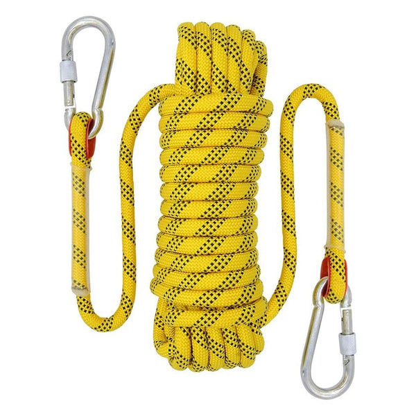20M Outdoor Climbing Rope Diameter 12mm Outdoor Hiking Accessories High Strength Rope Safety Rope Lifeline Hiking Accessories Ye