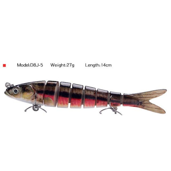 fishing bait Sinking wobblers Fishing tools 14cm28g17g fishing lurefishing gaccessories  8 Segment Hard Lures For Fishing Lure - HuntPost Marketplace