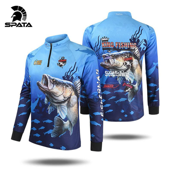 2020 New SPATA Fishing Clothing Anti UV Summer Man Fishing Clothes Sunscreen Breathable Moisture wicking Quick Dry Fishing Shirt - HuntPost Marketplace