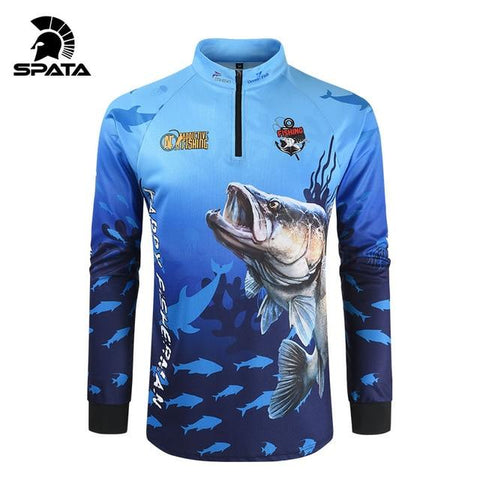 2020 New SPATA Fishing Clothing Anti UV Summer Man Fishing Clothes Sunscreen Breathable Moisture wicking Quick Dry Fishing Shirt - HuntPost Marketplace