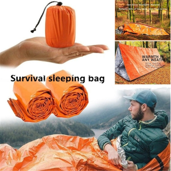 Outdoor Life Safety Emergency Sleeping Bag Thermal Keep Warm Waterproof Mylar First Aid Emergency Blanket Camping Survival Gear