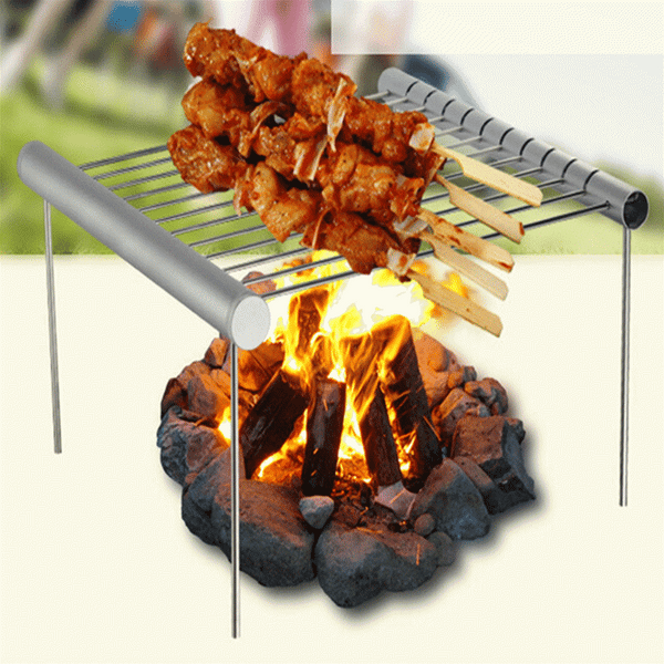 New Arrive Mini Pocket BBQ Grill Portable Stainless Steel BBQ Grill Folding BBQ Grill Barbecue Accessories For Home Park Use 2 - HuntPost Marketplace