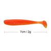 QXO Silicone Soft Lures Piece Artificial Tackle Bait 7cm 2g Goods For Fishing Sea Fishing Pva Swimbait Wobblers - HuntPost Marketplace
