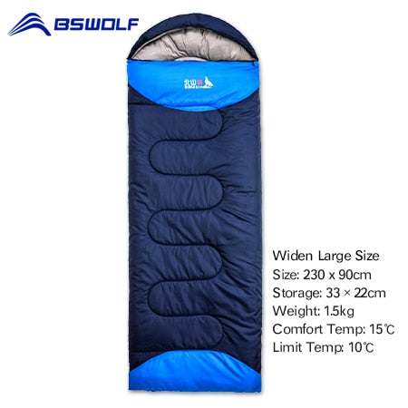 BSWOLF Camping Sleeping Bag Ultralight Waterproof  4 Season Warm Envelope Backpacking Sleeping Bag for Outdoor Traveling Hiking