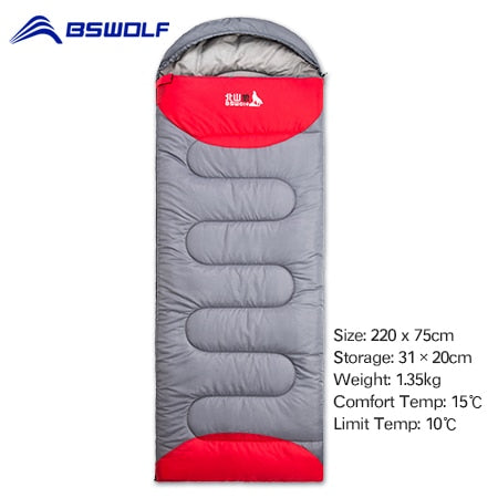 BSWOLF Camping Sleeping Bag Ultralight Waterproof  4 Season Warm Envelope Backpacking Sleeping Bag for Outdoor Traveling Hiking