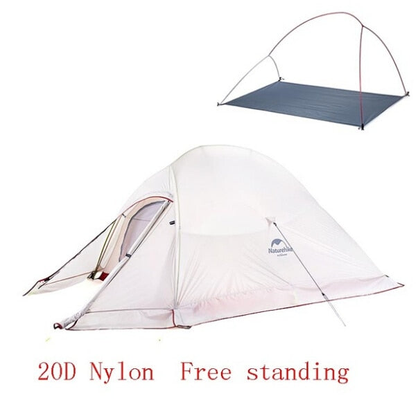 Naturehike Cloud Up 2 Ultralight Tent Outdoor Hiking 20D/210T Fabric C