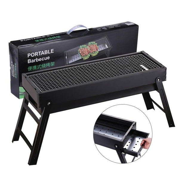 New Large BBQ Barbecue Grill Folding Portable Charcoal Outdoor Camping Picnic Burner Foldable Charcoal Camping Barbecue Oven - HuntPost Marketplace