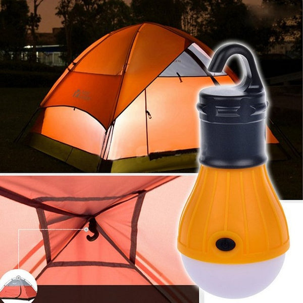 Hot Sale Portable Soft Light Outdoor Hanging LED Camping Tent Light Bulb Fishing Lantern Lamp  Drop ship