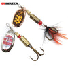 LUSHAZER fishing spinner baits saltwater fishing lures fly fishing material spinners spoon bait fishing accessory free shipping