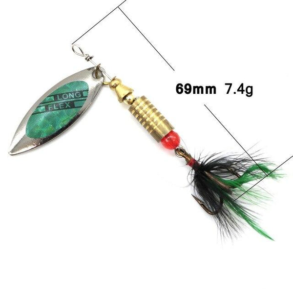LUSHAZER fishing spinner baits saltwater fishing lures fly fishing material spinners spoon bait fishing accessory free shipping - HuntPost Marketplace