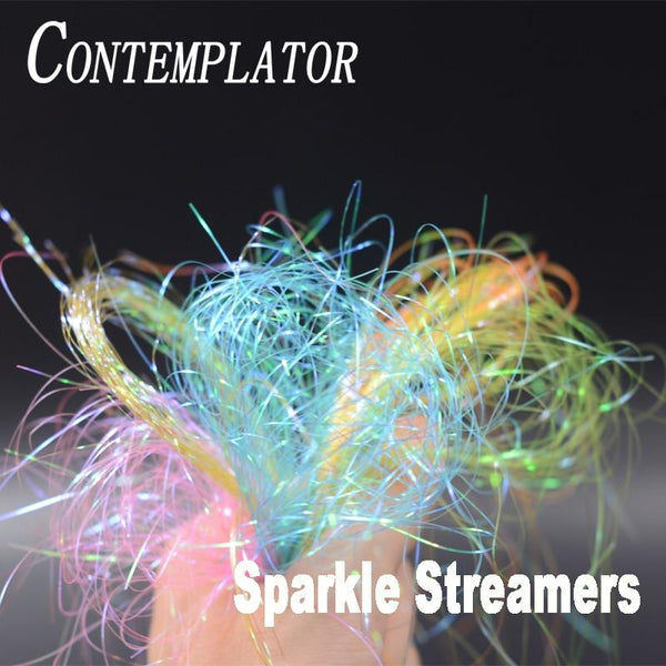 CONTEMPLATOR new 8colors Sparkle Flash Tinsel streamers fly fishing materials fly tying flat mylar pearl tinsel flashback nymphs - HuntPost Marketplace