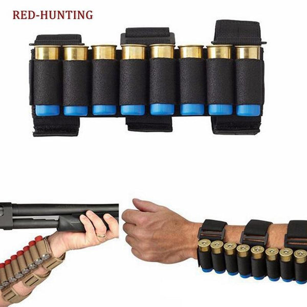 Hot Sale Airsoft Hunting Molle 8 Rounds GA Shot gun Shells Holder Shooting Arm Band 12 Gauge Bullet Ammo Cartridge Pouch - HuntPost Marketplace