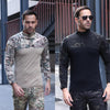 Long-sleeved Camouflage Hunting Training Suit Outdoor Moisture-absorbing Militar Tactical Vest CS Game Clothes Adventure T-shirt