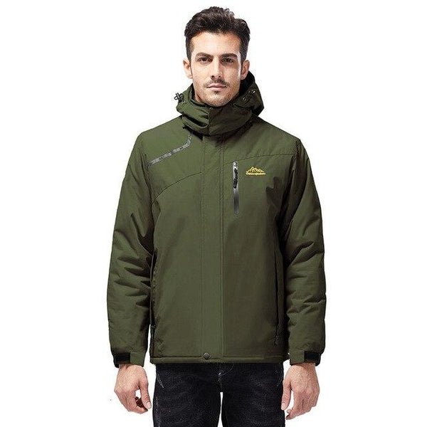 Outdoor Thicken Couple Waterproof Charge Clothes Polyester Plus Velvet Warm Windproof Hiking Camping Climbing Men And Women Coat - HuntPost Marketplace