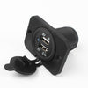 Car Digital Voltmeter With Dual USB Charger Waterproof Cigarette Lighter Socket Power Port Outlet Sockets RV yacht Accessories