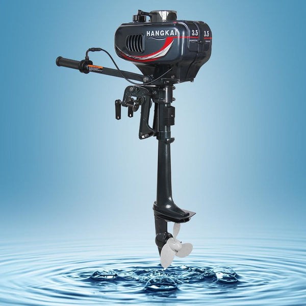 New Hot Selling Outboard Motor Two Stroke Boat Engine 3.5HP (Water Cooled) fast fedex free shipping - HuntPost Marketplace