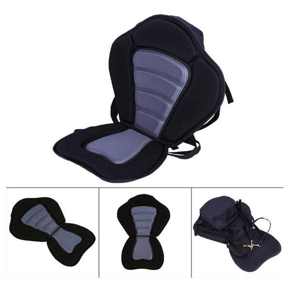 Mounchain Adjustable Rowing Boat Padded Kayak Seat with Storage Bag Canoe Backrest Drifting Cushion Rowing Boat Accessories - HuntPost Marketplace
