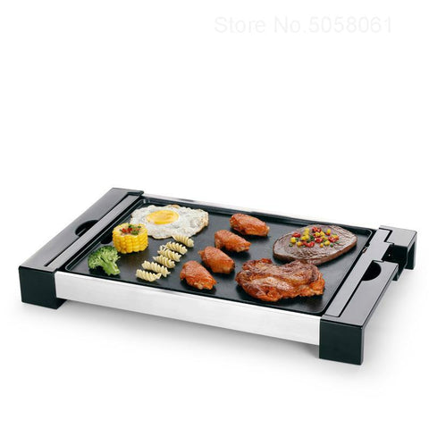 home BBQ smoke-free non-stick Korean indoor multi-function iron plate barbecue pot electric baking pan electric oven machine