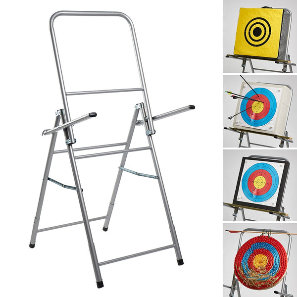 Archery Target Stand Bow and Arrow Shooting Target Shelf Foldable Aiming Rack Easy Folding Target Stand 1pc