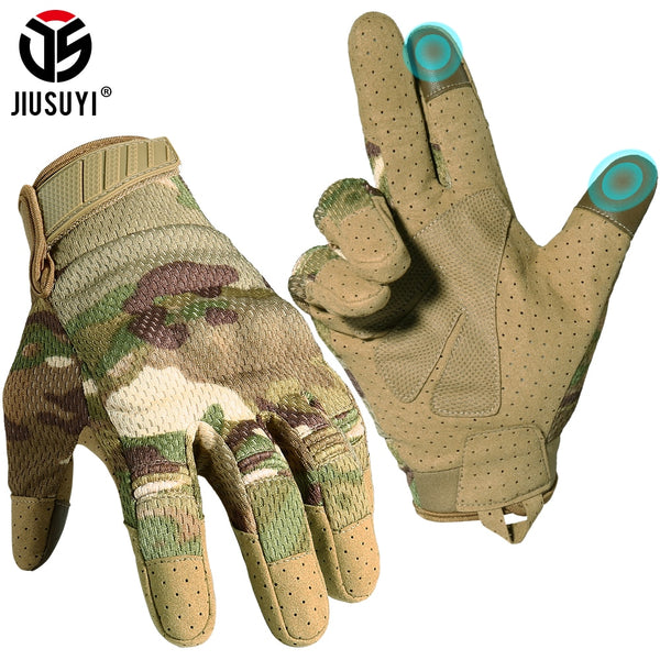 Touch Screen Multicam Tactical Full Finger Gloves Army Military Airsoft Paintabll Shooting Drive Work Protection Gear Men Women