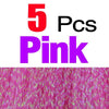 MNFT 5Pcs Flashabou Holographic Tinsel Fly Fishing Tying Crystal Flash String Jig Hook Lure Making Fishing Material Pink Red Etc - HuntPost Marketplace