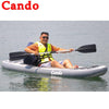 Cando 3.8 Meters Kayak Inflatable Boat Rowing Boat Fishing Boats With Kayaking Accessories 1 Person RacingShip For Water-skiing - HuntPost Marketplace