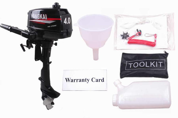 Cheap Free Shipping Hangkai 2 Stroke 4.0HP Outboard Motor Boat Engine gasoline Water Cooled 2.9KW Fast Speed better than Hidea - HuntPost Marketplace