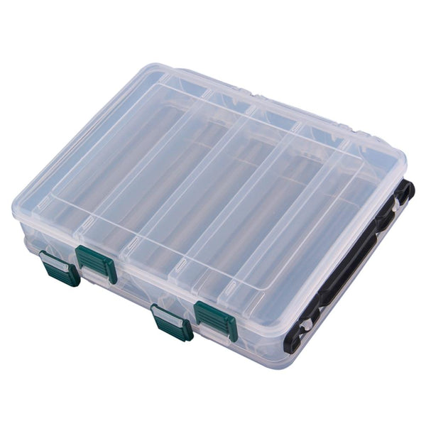 10 Compartment Fishing Tackle Box Waterproof Double Sided Lure Baits Case Storage Box Fishing Gear 19.5*16.5*4.5cm drop shipping - HuntPost Marketplace