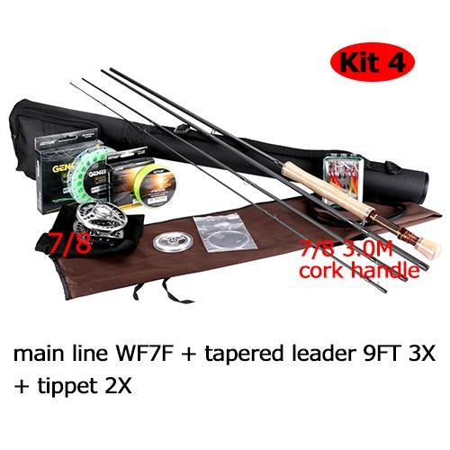 Goture Fly Fishing Rod Combo 2.7M Bluewater Fly Rod, CNC-machined Aluminum Fly Reel 5/6 7/8, Main/Backing Line Dry/Wet Flies - HuntPost Marketplace