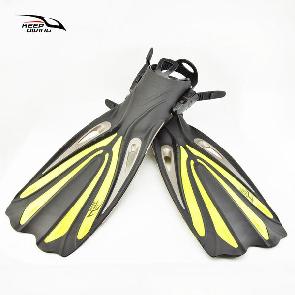 Keep Diving Open Heel Scuba Diving Long Fins Adjustable Snorkeling Swim Flippers Special For Diving Boots Shoes Monofin Gear - HuntPost Marketplace