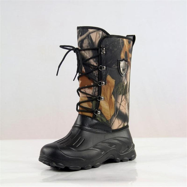 New Outdoor Camo Hunting Boots Camouflage Front Lacing Waterproof Snow Boots Fishing Shoes Size 41-46 - HuntPost Marketplace