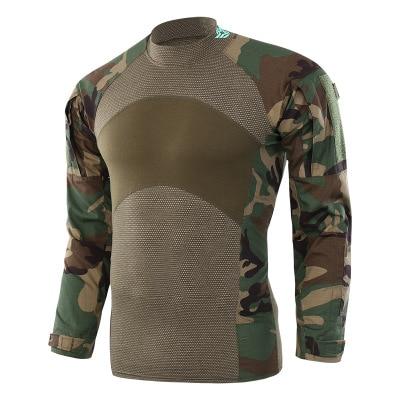 WOLFONROAD Men Army Green Rip-stop Tactical T Shirts Long Sleeve Camouflage Hiking T-Shirt Autumn Hunting Paintball Clothing - HuntPost Marketplace