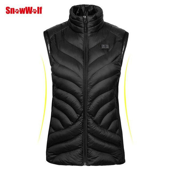 SNOWWOLF 2019 Women Outdoor Fishing Clothing USB Infrared Heated Vest Jacket Winter Carbon Fiber Electric Thermal  Waistcoat - HuntPost Marketplace