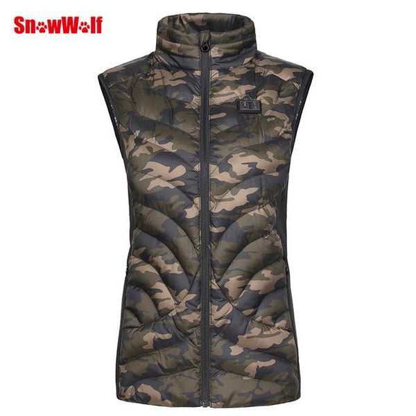SNOWWOLF 2019 Women Outdoor Fishing Clothing USB Infrared Heated Vest Jacket Winter Carbon Fiber Electric Thermal  Waistcoat - HuntPost Marketplace